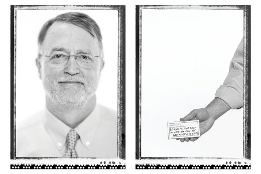 Black and white portrait of Bill Eley